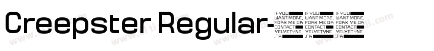 Creepster Regular字体转换